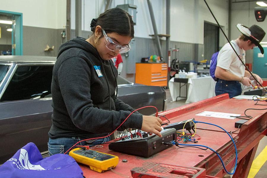 Students in the Automotive Technology Degree Program at SJC