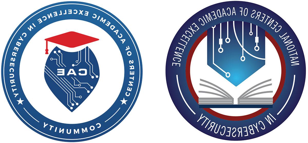 Logo for National Center of Academic Excellence in Cybersecurity and Centers of Academic Excellence in Cybersecurity Community